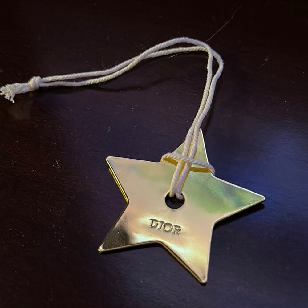 Christian Dior gold star key chain/ ornament NWOT